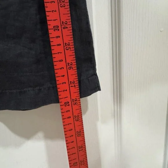 MICHAEL STARS BLACK WATER‎ RESISTENT WOVEN LINEN TRENCH ZIP COAT SIZE S $278 - Picture 8 of 9